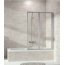 Huppe Combinett 2 Parawan nawannowy 2-częściowy składany 100x140 cm profile białe szkło przezroczyste z powloką Anti-Plaque AC0101055322 - zdjęcie 1