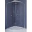 Huppe Ena 2.0 Kabina półokrągła 90x90x190 cm R550 drzwi przesuwne profile srebrny połysk szkło przezroczyste z powłoką Anti-Plaque 140604069322 - zdjęcie 1