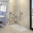 Huppe Select+ Kabina prysznicowa Walk-in 110x200 cm profile srebrny mat szkło przezroczyste z powłoką Anti-plaque SL0108087322 - zdjęcie 4