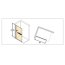 Huppe Select+ SW 80 Ścianka boczna wolnostojąca Walk-in 10 mm z listwą przyścienną Huppe Select+ Tablet i Huppe Select+ Shelf o wysokości 200 cm profile srebrne matowe szkło przezroczyste Anti-Plaque SL0102.087.322 - zdjęcie 2