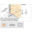 Huppe Select+ SW 80 Ścianka boczna wolnostojąca Walk-in 10 mm z listwą przyścienną Huppe Select+ Tablet i Huppe Select+ Shelf o wysokości 200 cm profile srebrne matowe szkło przezroczyste Anti-Plaque SL0102.087.322 - zdjęcie 3