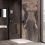 Huppe Select+ Kabina prysznicowa Walk-in 110x200 cm profile czarny mat szkło przezroczyste z powłoką Anti-Plaque SL0108123322 - zdjęcie 4