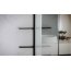 Huppe Select+ SW 100 Ścianka boczna wolnostojąca Walk-in 6 mm o wysokości 200 cm profile czarne Black Edition szkło przezroczyste Anti-Plaque SL0204.123.322 - zdjęcie 4
