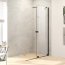 Huppe Xtensa Pure Drzwi przesuwne Walk-In 140x200 cm prawe profile czarny mat szkło przezroczyste z powłoką Anti-Plaque XT0225123322 - zdjęcie 1
