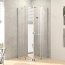 Huppe Xtensa Pure Drzwi prysznicowe przesuwne 80x200 cm profile srebrny połysk szkło popielate z powłoką Anti-Plaque XT1302069368 - zdjęcie 1