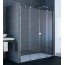 Xtensa Pure 4-kąt Drzwi prysznicowe przesuwne 2-częściowe z 2 stałymi segmentami 140-160x200 cm, profile srebrny połysk, szkło sand plus Anti-Plaque XT1001.069.316
 - zdjęcie 1