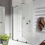 Huppe Xtensa Pure Drzwi prysznicowe przesuwne 120x200 cm lewe profile czarne szkło przezroczyste z powłoką Anti-Plaque XT0123123322 - zdjęcie 4