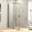 Huppe Xtensa Pure Drzwi przesuwne Walk-In 140x200 cm lewe profile czarny mat szkło przezroczyste z powłoką Anti-Plaque XT0105123322 - zdjęcie 1