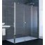 Huppe Xtensa Pure 4-kąt Ścianka boczna do drzwi przesuwnych 1-częściowych ze stałym segmentem 20-110x120-200 cm, wykonanie na wymiar, profile czarne black edition, szkło przezroczyste Anti-Plaque XT1780.123.322 - zdjęcie 1