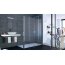 Huppe Xtensa Pure 4-kąt Ścianka boczna do drzwi przesuwnych 2-częściowych z 2 stałymi segmentami 20-110x200,1-220 cm wykonanie na wymiar profile srebrny połysk szkło lustrzane XT1881.069.380 - zdjęcie 2