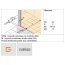 Huppe Xtensa Pure 4-kąt Ścianka boczna do drzwi przesuwnych 2-częściowych z 2 stałymi segmentami 20-110x200,1-220 cm wykonanie na wymiar profile czarne black edition szkło lustrzane Anti-Plaque XT1881.123.381 - zdjęcie 4