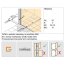 Huppe Xtensa Pure częściowo w ramie 4-kąt Ścianka boczna do Walk-In drzwi przesuwnych 1-częściowych 70x200 cm profile czarne black edition szkło lustrzane XT0305.123.380 - zdjęcie 4
