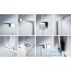 Huppe Xtensa Pure częściowo w ramie 4-kąt Ścianka boczna do Walk-In drzwi przesuwnych 1-częściowych 70x200 cm profile czarne black edition szkło lustrzane Anti-Plaque XT0305.123.381 - zdjęcie 5