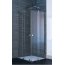 Huppe Xtensa Pure 4-kąt Wejście narożnikowe, Drzwi prysznicowe przesuwne 2-częściowe (1/2) 75,1-80x200 cm, profile srebrny połysk, szkło lustrzane XT1302.069.380 - zdjęcie 1