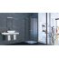 Huppe Xtensa Pure 4-kąt Wejście narożnikowe Drzwi prysznicowe przesuwne 2-częściowe (1/2) 70-140x120-200 cm prawe mocowanie wykonanie na wymiar profile srebrny połysk szkło popielate Anti-Plaque XT1480.069.368 - zdjęcie 2