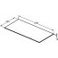 Ideal Standard Adapto Blat meblowy 105 cm, drewno jasno brązowe U8416FF - zdjęcie 2