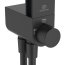 Ideal Standard Alu+ Zestaw prysznicowy natynkowy z deszczownicą satynowa czerń BD585XG - zdjęcie 9