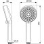 Ideal Standard Alu+ Zestaw prysznicowy natynkowy z deszczownicą srebrny BD585SI - zdjęcie 3