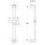 Ideal Standard Archimodule Drążek prysznicowy 90 cm chrom A1528AA - zdjęcie 2