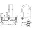 Ideal Standard Celia Bateria umywalkowa chrom A3444AA - zdjęcie 2