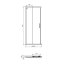 Ideal Standard Connect 2 Drzwi przesuwne 85x195,5 cm profile biały mat szkło przezroczyste K966601 - zdjęcie 4