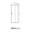 Ideal Standard Connect 2 Drzwi przesuwne 85x195,5 cm profile biały mat szkło przezroczyste K966601 - zdjęcie 3