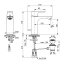 Ideal Standard Connect Air Bateria umywalkowa z korkiem srebro szczotkowane połysk A7054GN - zdjęcie 3