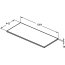Ideal Standard Connect Air Blat podumywalkowy 100,4x44,2x1,8 cm, jasnoszare drewno/biały mat E0851PS - zdjęcie 2