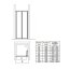 Ideal Standard Connect Drzwi prysznicowe składane 60 cm, profile białe, szkło przeźroczyste T9847AC - zdjęcie 2