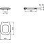 Ideal Standard Connect Freedom Deska sedesowa 42,5x35 cm biała E821801 - zdjęcie 3