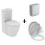 Ideal Standard Connect Zestaw Toaleta WC kompaktowa 66,5x36,5 cm z deską sedesową i zbiornikiem, biały E803701+E712701+E797101 - zdjęcie 1