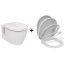 Ideal Standard Connect Zestaw Toaleta WC podwieszana krótka z deską sedesową wolnoopadającą, biały E804601+E712701 - zdjęcie 1