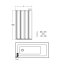 Ideal Standard Connect Ekran do wanny składany 4-częściowy 85x150 cm, profil srebrny, szkło przeźroczyste T9925EO - zdjęcie 2