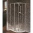 Ideal Standard Connect Kabina prysznicowa półokrągła asymetryczna 80x120 cm, profil srebrny, szkło przeźroczyste T9822EO - zdjęcie 1