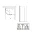 Ideal Standard Connect Kabina prysznicowa półokrągła asymetryczna 80x120 cm, profil srebrny, szkło przeźroczyste T9822EO - zdjęcie 2