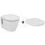 Ideal Standard Connect Zestaw Toaleta WC podwieszana 36x54 cm z deską sedesową zwykłą Duroplast, biała E803501+E712801 - zdjęcie 1