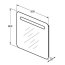 Ideal Standard Dea Lustro 80 cm z oświetleniem T7859BH - zdjęcie 2