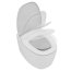 Ideal Standard Dea Toaleta WC podwieszana 55x36,5 cm Rimless bez kołnierza z deską sedesową wolnoopadającą, biała T331801 - zdjęcie 4