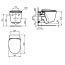 Ideal Standard Dea Toaleta WC podwieszana 55x36,5 cm Aquablade z ukrytym mocowaniem i deską sedesową wolnoopadającą, biała T348801 - zdjęcie 2