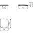 Ideal Standard Esedra Deska sedesowa 41x36,5 cm, biała T318601 - zdjęcie 2