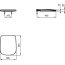 Ideal Standard Esedra Deska sedesowa wolnoopadająca 44,5x36,5 cm, biała T318101 - zdjęcie 3