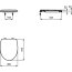 Ideal Standard Eurovit Deska sedesowa 44,5x36 cm, biała W301301 - zdjęcie 2