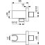 Ideal Standard IdealRain Uchwyt prysznicowy magnetyczny szary BC771A5 - zdjęcie 2