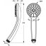 Ideal Standard Ideal Rain Słuchawka prysznicowa S3 trzyfunkcyjna chrom B9401AA - zdjęcie 2