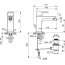 Ideal Standard Edge Bateria bidetowa z korkiem chrom A7118AA - zdjęcie 3