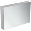 Ideal Standard Mirror+light Szafka z lustrem ścienna 100x70 cm, efekt aluminium T3498AL - zdjęcie 1