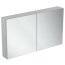 Ideal Standard Mirror+light Szafka z lustrem ścienna 120x70 cm, efekt aluminium T3499AL - zdjęcie 1