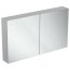 Ideal Standard Mirror+light Szafka z lustrem ścienna 120x70 cm, efekt aluminium T3593AL - zdjęcie 1