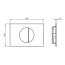 Ideal Standard ProSys Oleas M5 Przycisk WC magnetyczny szary R0503A5 - zdjęcie 3