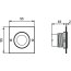 Ideal Standard ProSys Przycisk spłukujący, stal nierdzewna R0135MY - zdjęcie 2